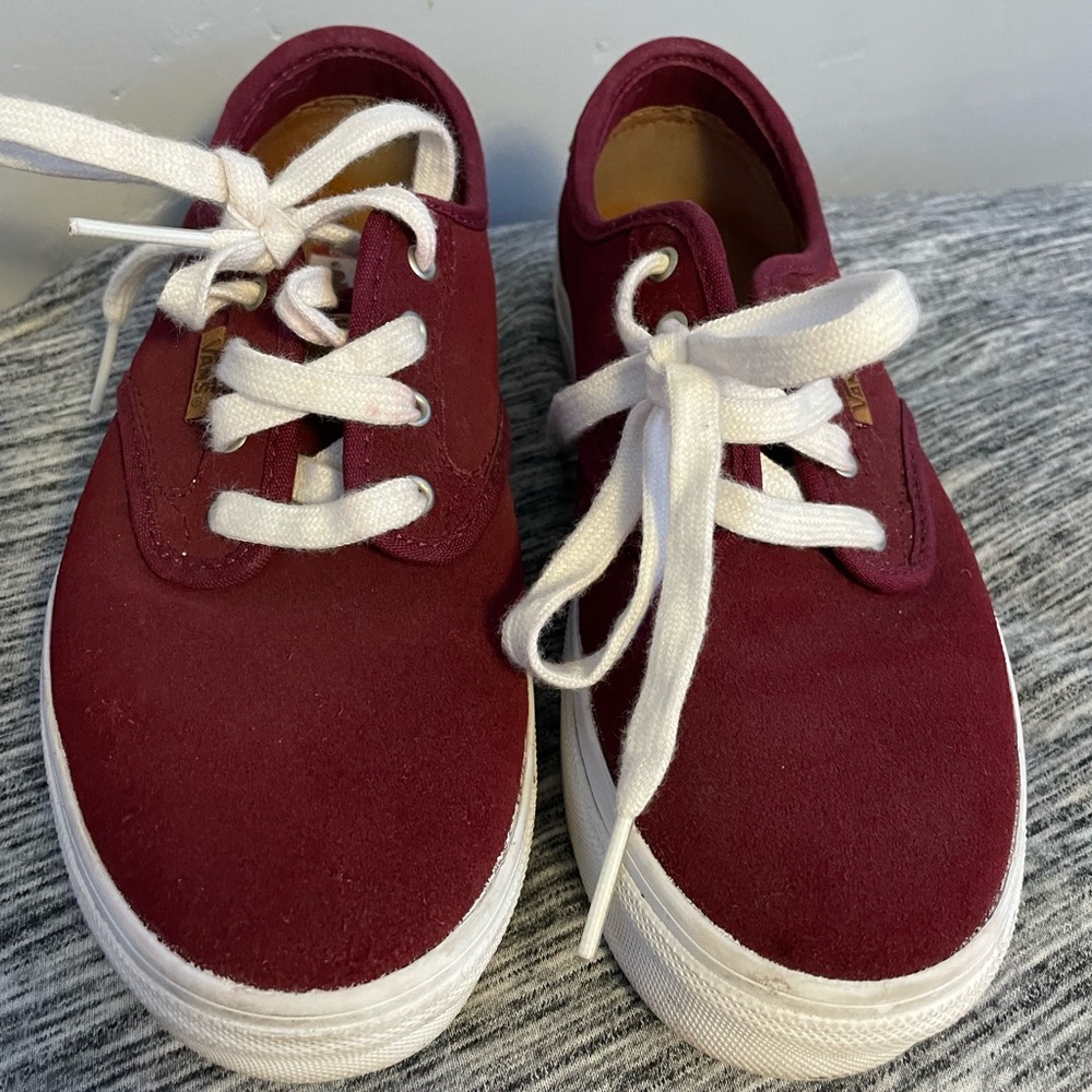 Fairly Used Chima Ferguson Pro Burgundy Suede Leather Vans